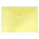Папка-конверт А4 с кнопкой однотонная желтая толщина 0,18 мм