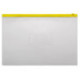 Папка-карман с желтой молнией сбоку A4 толщина 0,15 мм