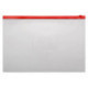 Папка-карман с красной молнией сбоку A4 толщина 0.15 мм