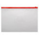 Папка-карман с красной молнией сбоку A4 толщина 0.15 мм