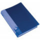 Папка с 60 прозрачными вкладышами А4 пластик 0.70 мм карман с бумажной вставкой синяя