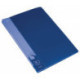 Папка с 30 прозрачными вкладышами А4 пластик 0.65 мм карман с бумажной вставкой синяя