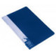 Папка с 10 прозрачными вкладышами A4 пластик 0.60 мм карман с бумажной вставкой синяя