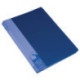 Папка с 40 прозрачными вкладышами А4 пластик 0.65 мм карман с бумажной вставкой синяя