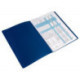 Папка с 20 прозрачными вкладышами A4 пластик 0.40 мм синяя