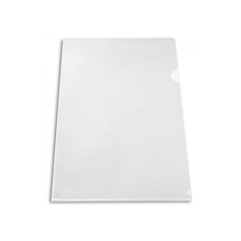 Папка-уголок прозрачная бесцветная А4 пластик 0.15 мм