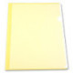 Папка-уголок прозрачная  желтая А4 пластик 0.15 мм