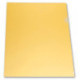 Папка-уголок прозрачная плотная желтая А4 пластик 0.18 мм СПЕЦ