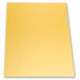 Папка-уголок прозрачная плотная желтая А4 пластик 0.18 мм СПЕЦ