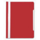 Папка-скоросшиватель Бюрократ -PS20RED A4 прозрач.верх.лист пластик красный 0.12/0.16