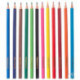 Карандаши цветные пластиковые, 12 цветов, диаметр грифеля 2,65 мм, шестигранные, в картонной коробке, 171120300