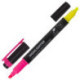 Текстовыделители BRAUBERG двусторонние, 4 штуки, скошенный наконечник 1-4 мм, лимонный/розовый, зеленый, оранжевый, фиолетовый