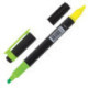 Текстовыделитель BRAUBERG двусторонний, скошенный наконечник 1-4 мм, желтый/зеленый, 150841