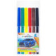 Фломастеры WORKMATE KIDS, 6 цветов, вентилируемый колпачок в цвет чернил, в пластиковом блистере