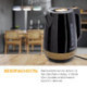 Чайник электрический SONNEN KT-1776, 1,7 л, 2200 Вт, закрытый нагревательный элемент, пластик, черный/горчичный, 453418