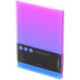 Записная книжка А5 80л., кожзам, Berlingo "Radiance", черный срез, розовый/голубой градиент