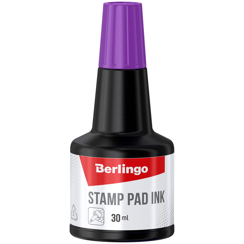 Штемпельная краска Berlingo, 30мл, фиолетовая