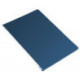 Папка с металлическим зажимом в середине синяя пластик 0.50 мм А4