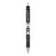 Ручка гелевая автоматическая Deli EQ10420 Mate 0.5мм резин. манжета резиновая манжета прозрачный черные чернила