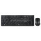 Клавиатура + мышь Oklick 250M клав:черный мышь:черный USB беспроводная slim