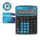 Калькулятор настольный BRAUBERG EXTRA COLOR-12-BKBU (206x155 мм), 12 разрядов, двойное питание, ЧЕРНО-ГОЛУБОЙ, 250476
