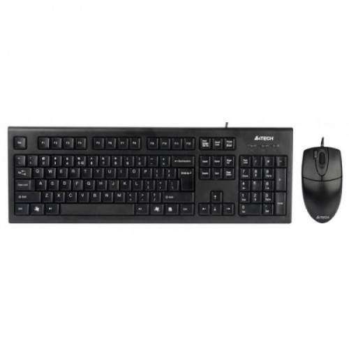 Клавиатура + мышь A4 KR-8520D клав:черный мышь:черный USB