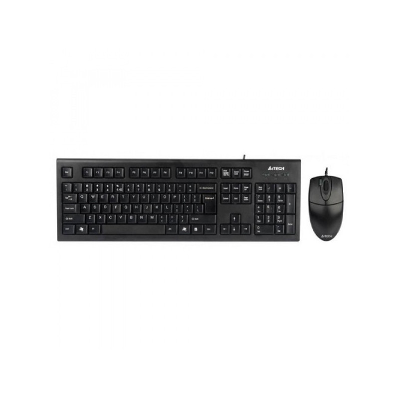 Клавиатура + мышь A4 KR-8520D клав:черный мышь:черный USB в  интернет-магазине товаров для офиса.