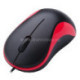 Мышь Oklick 115S черный/красный оптическая (1000dpi) USB для ноутбука (2but)