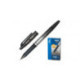 Ручка стирающаяся гелевая Pilot BL-FRO7 Frixion Pro черная с резиновой манжеткой 0,35 мм