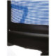 Кресло оператора Helmi HL-M02 "Step", ткань, спинка сетка синяя/сиденье TW черная, механизм качания