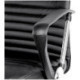 Кресло оператора Helmi HL-M09 "Instance" LUX, искусственная кожа черная, механизм качания, хром