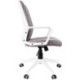 Кресло оператора Helmi HL-М05 "Ambition", ткань серая, пластик белый, механизм качания