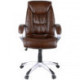 Кресло руководителя Helmi HL-E06 "Balance", экокожа коричневая, механизм качания