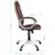 Кресло руководителя Helmi HL-E06 "Balance", экокожа коричневая, механизм качания