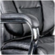 Кресло руководителя Helmi HL-E13 "Summit", рециклированная кожа черная, хром