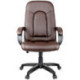 Кресло руководителя Helmi HL-E29 "Brilliance", экокожа коричневая, мягкий подлокотник