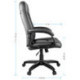 Кресло руководителя Helmi HL-E29 "Brilliance", экокожа черная, мягкий подлокотник