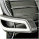 Кресло руководителя Helmi HL-S03 "Drift", экокожа черная, вставка ткань серая