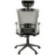 Кресло руководителя Helmi HL-E31 "Ergo", рег. подгол. и пояс. упор, мех. кач. "Люкс", ткань черная