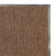 Коврик входной ворсовый влаго-грязезащитный  60х90х7 см, ребристый коричневый