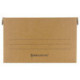 Короб архивный "Делопроизводство", 29,5х48х32,5 см, откидная крышка, картон, бурый