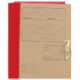 Папка для бумаг архивная, 80 мм, крафт, корешок - бумвинил, 4 х/б завязки, 123203
