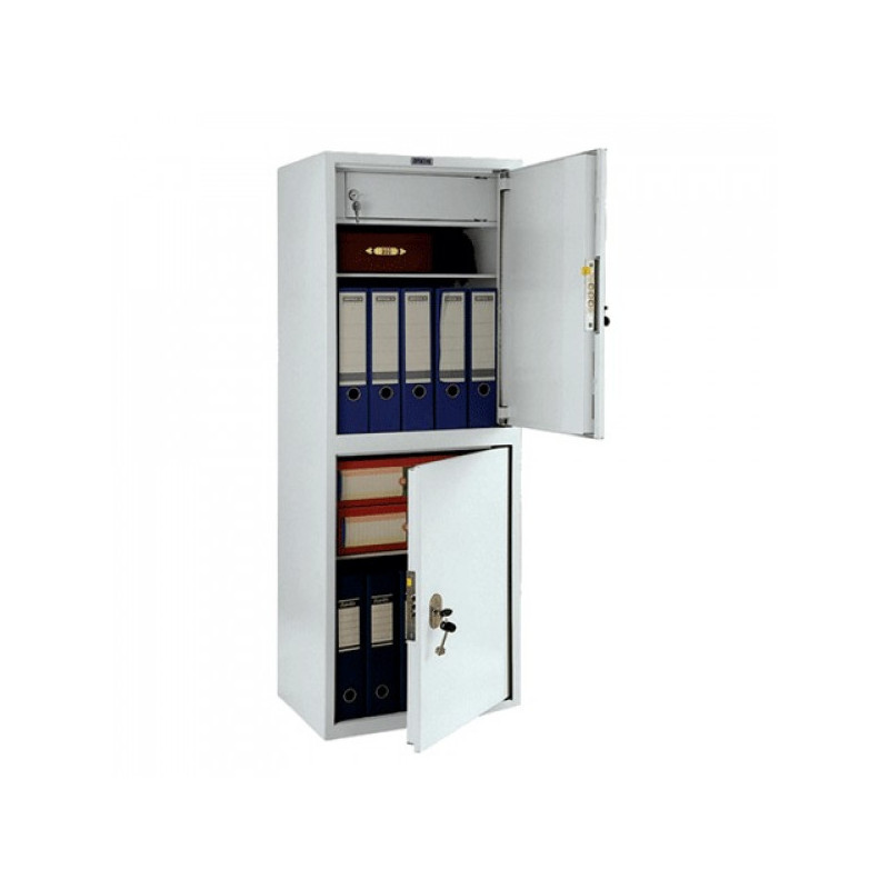 Шкаф металлический для документов ПРАКТИК "SL-125/2Т", 1252х460х340 мм