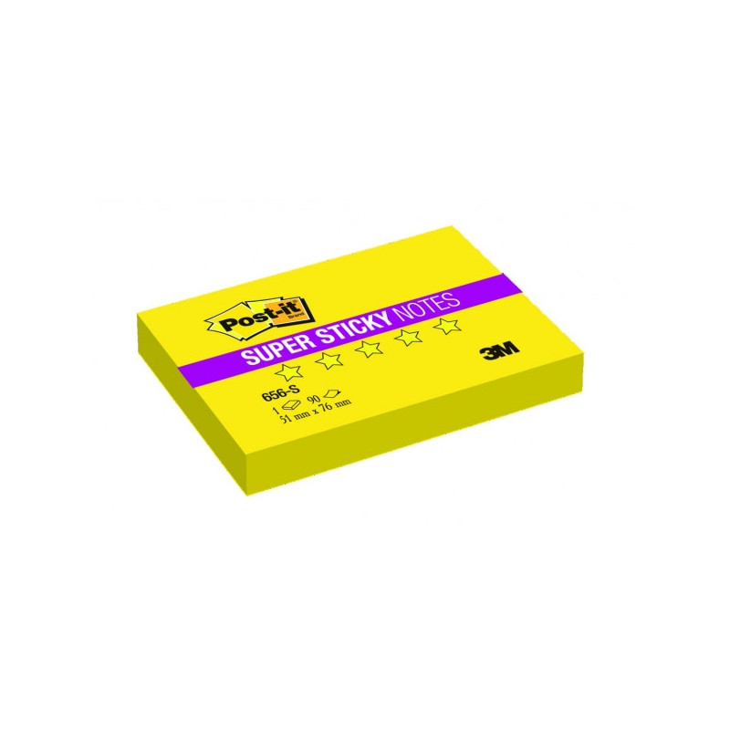 Блок-кубик Post-it Super Sticky 76х51 желтый 90 листов