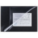 Коврик на стол для письма BRAUBERG, 380х590 мм, с прозрачным карманом, черный, 236774