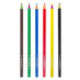 Карандаши цветные ЮНЛАНДИЯ "КАРНАВАЛ", 6 цветов, пластиковые, заточенные, трехгранный корпус, 181683