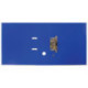 Папка с арочным механизмом 75мм, пвх/пвх, синяя, карман на корешке, металл уголок, BRAUBERG EXTRA