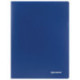 Папка с 60 прозрачными вкладышами, А4, пластик 0,6 мм, BRAUBERG Office синяя