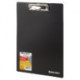Доска-планшет BRAUBERG "Contract", плотная, с верхним зажимом, А4, 313х225 мм, пластик, черная, 1,5 мм, 223491