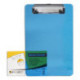 Доска-планшет BRAUBERG "Energy", с верхним прижимом, А5, 15,5х22,8 см, пластик, 2 мм, синяя, 232232